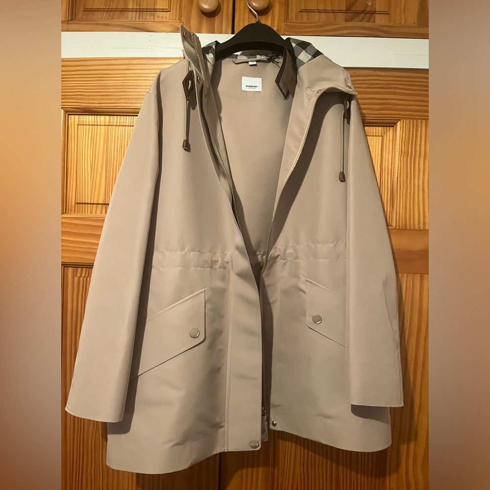 Burberry Bingham Zip-Up Logo Jacket